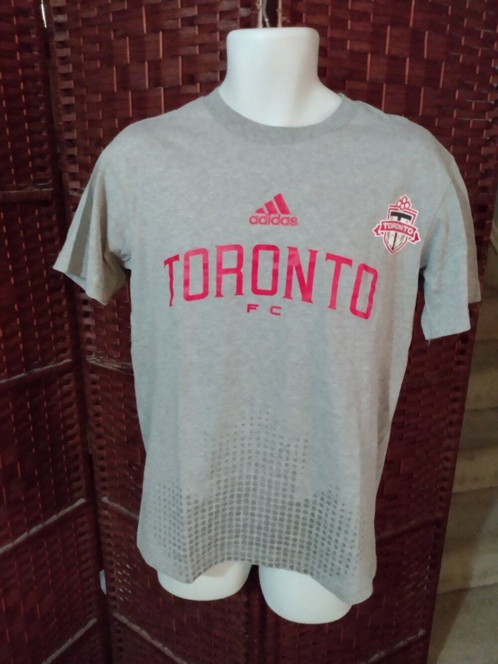 Vintage Adidas Toronto FC T Shirt MLS Small TFC Maple Leaf Print 2000s MLS